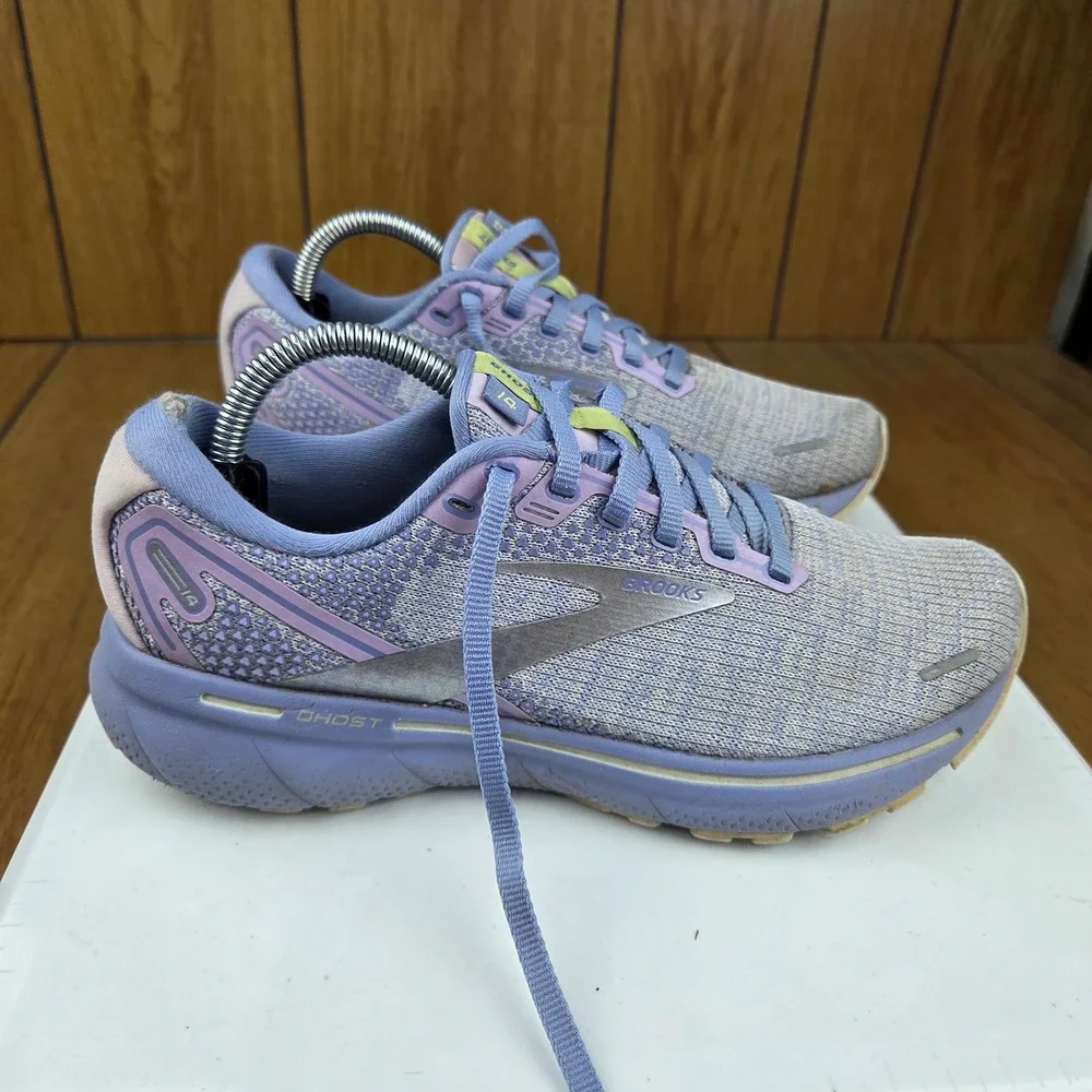 Brooks Ghost 14 Womens Running Shoes Purple Lavender 1203561B566 Size 6.5 B